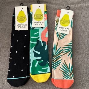 Bundle of 3 pairs of Woven Pear sock